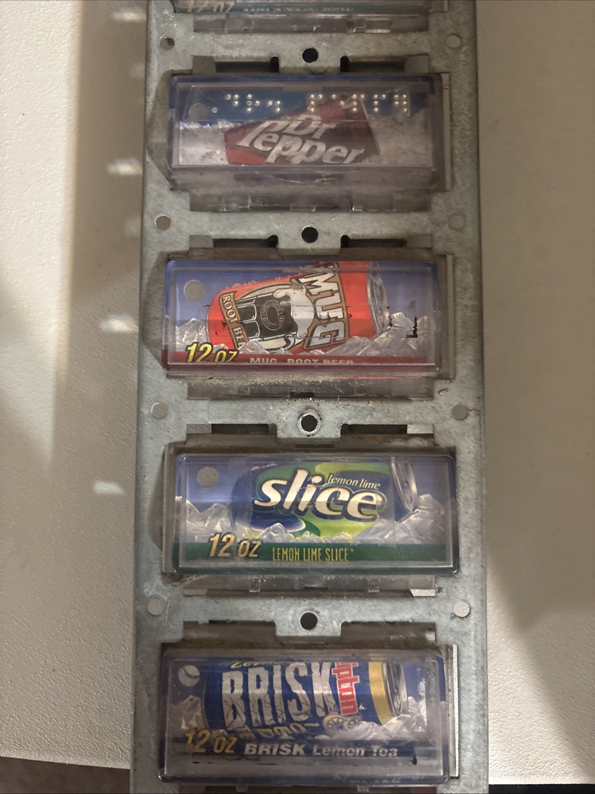 Vending Machine 8 SELECTION PANEL Untested Vintage Selections