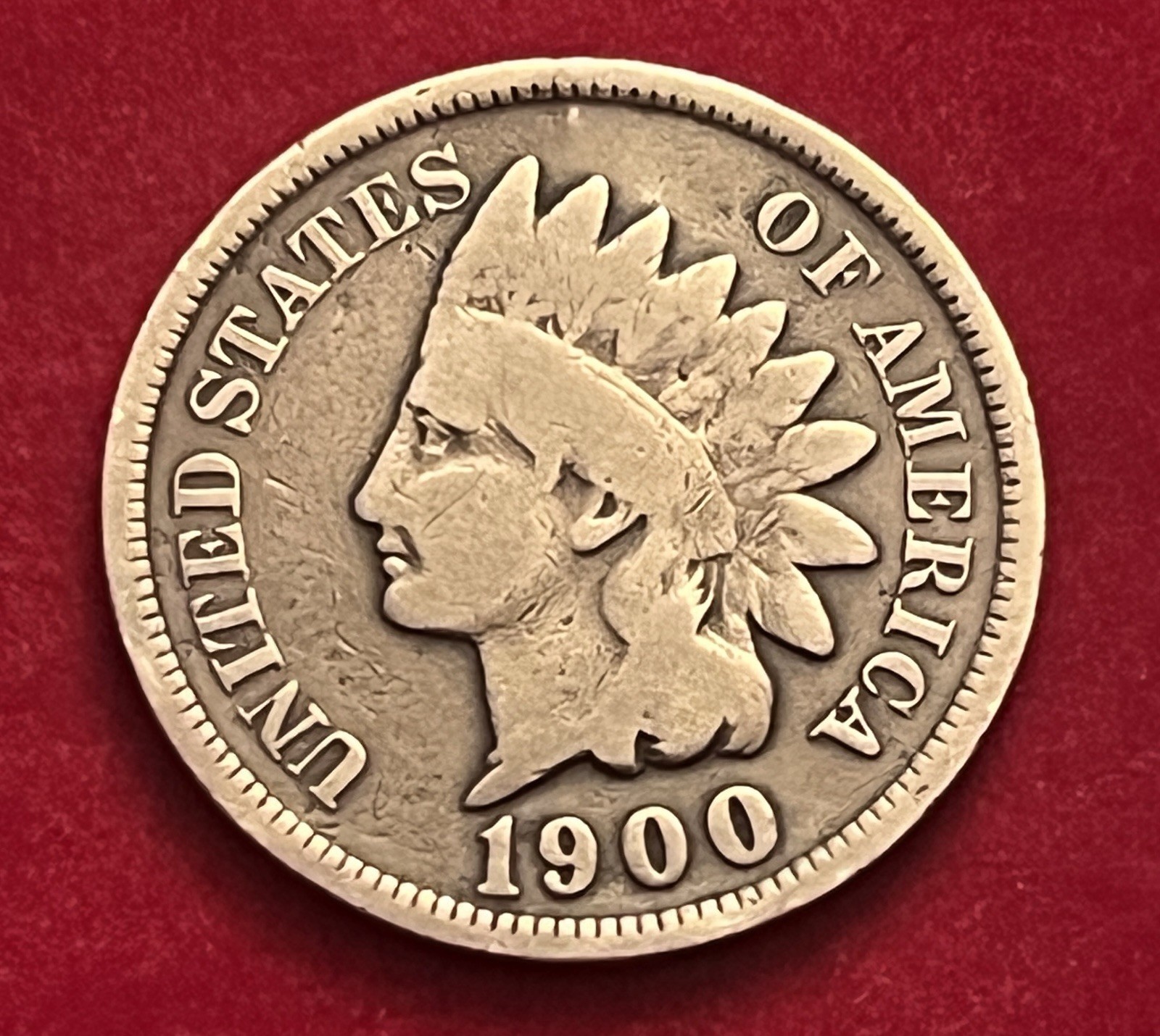 1900 Indian Head Cent G-VG Condition Turn Of The Century BN91