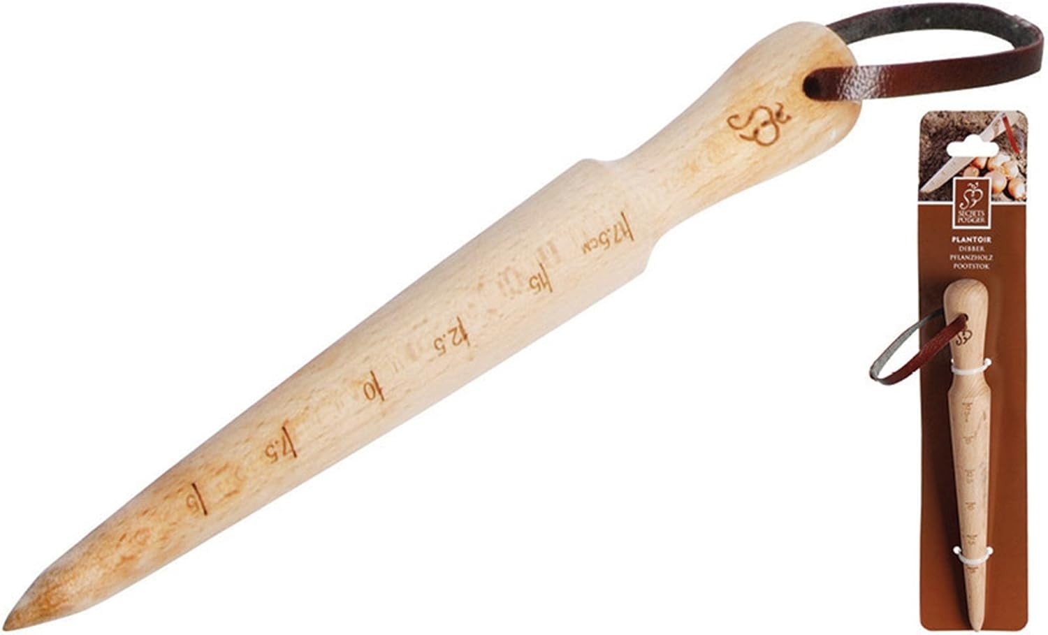 Esschert Design USA W4006 Secrets du Potager Wooden Plant Dibber