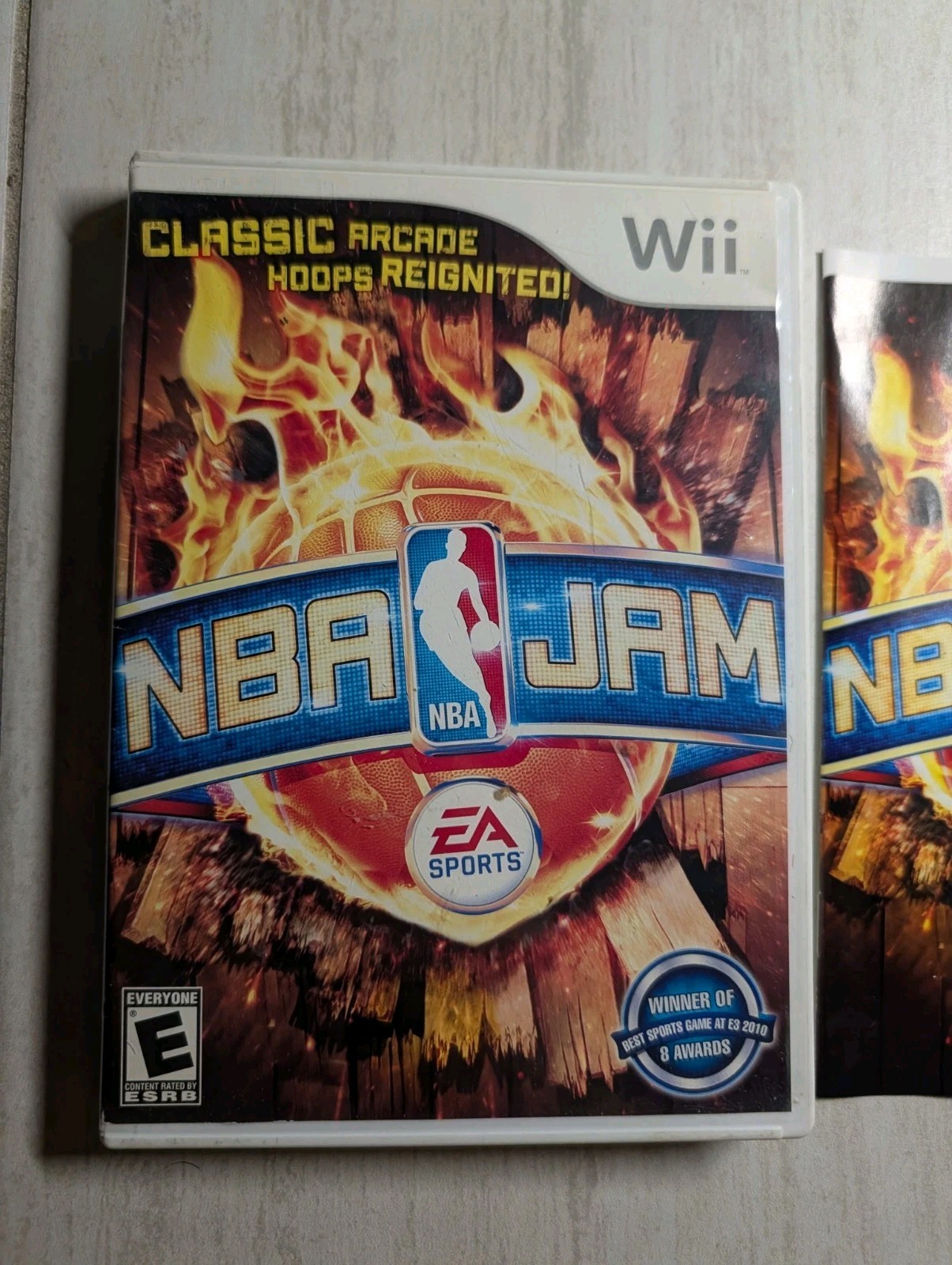 NO GAME NBA Jam Nintendo Wii Case Manual