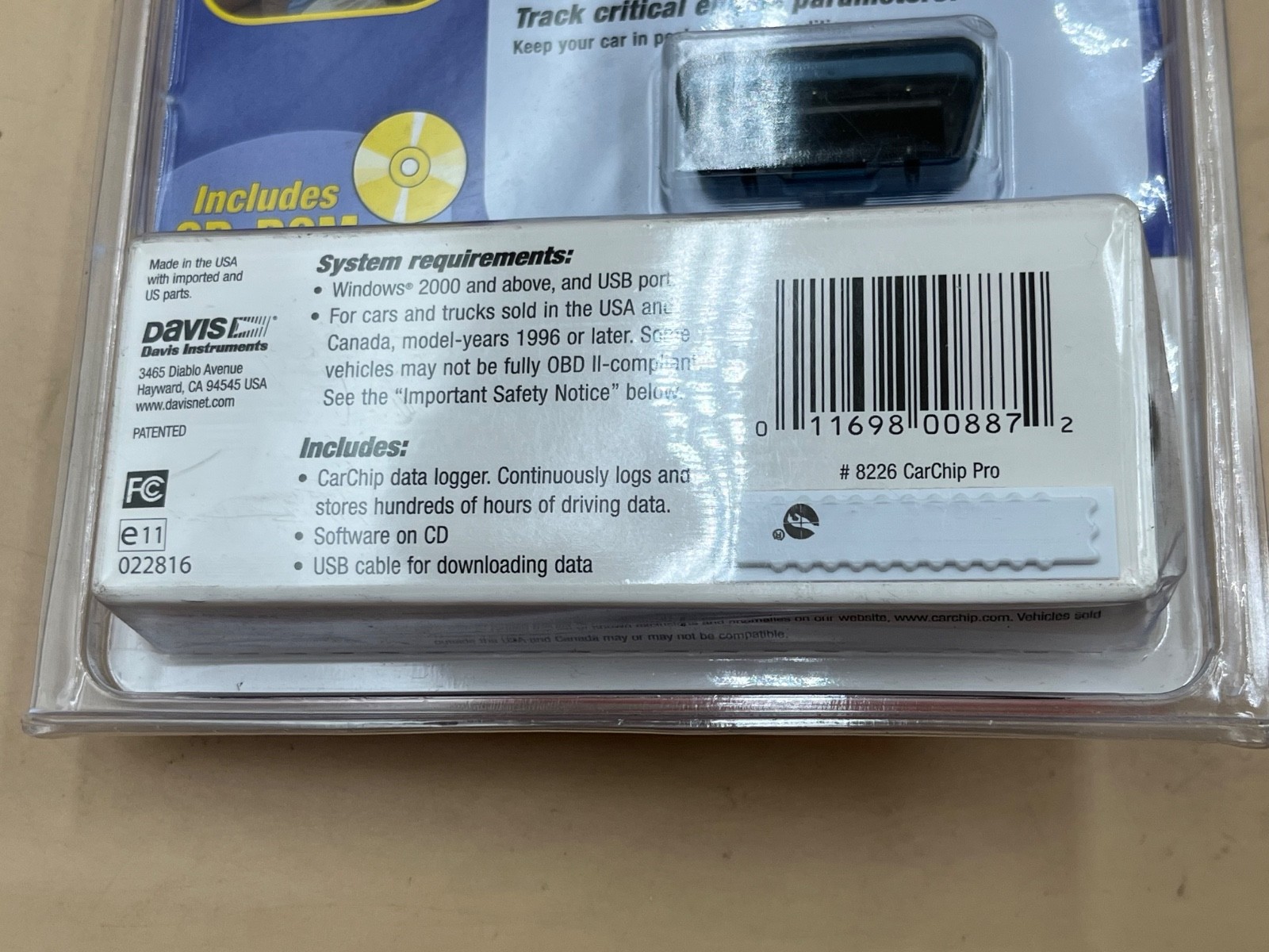 Davis CarChip Pro 8226 OBDII OBD II Code Reader Scanner