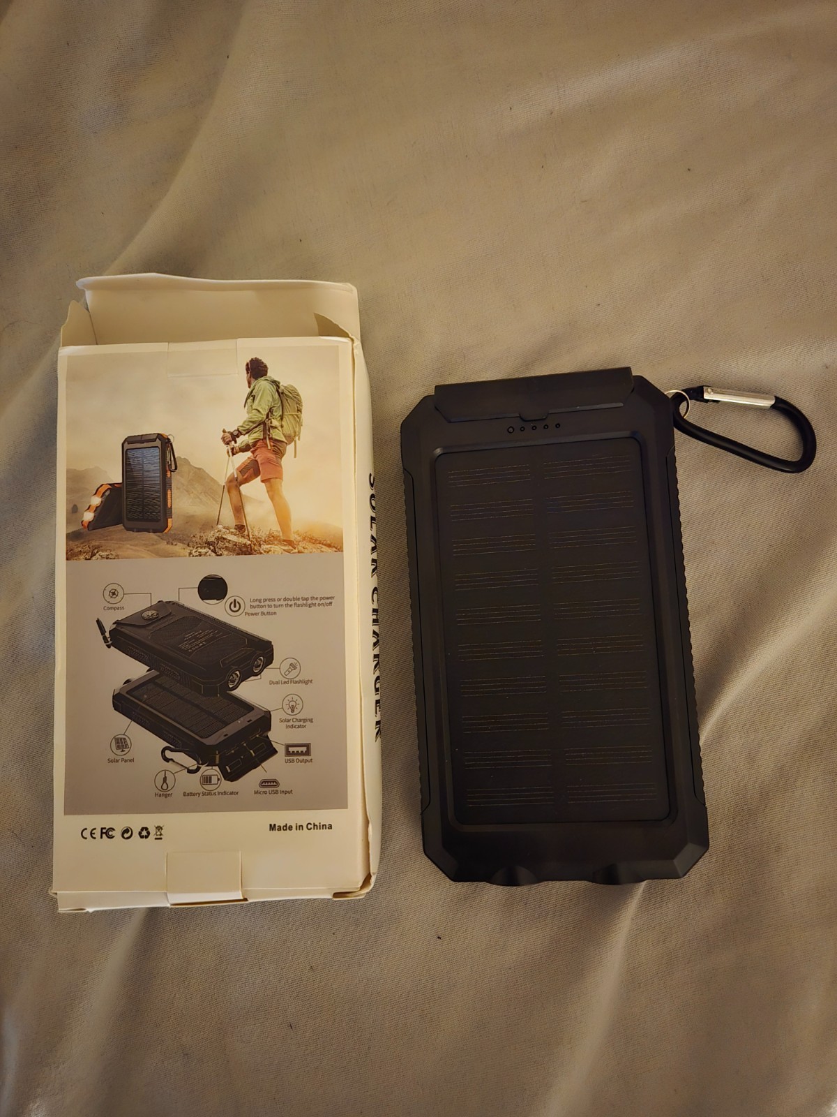 6 (Six) Portable Solar Chargers 200 Watt-Hours With 2 USB + 1 Micro-USB Chargers