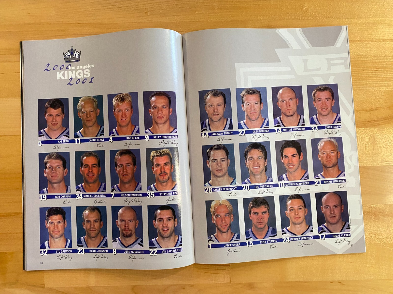 2001 Royal Reign Program January 6 LA Kings Vs Calgary Unscored