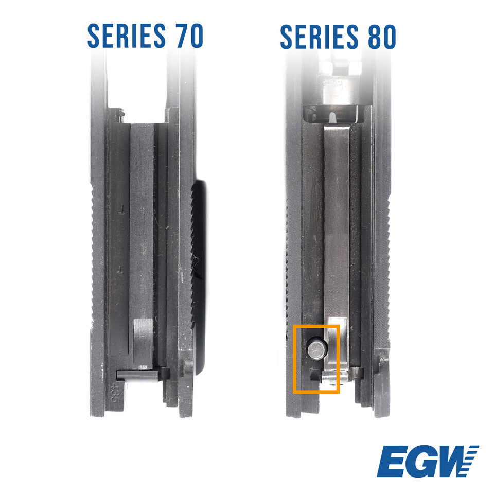 EGW 1911 Series 70 Practical Extractor for 9mm, 38 Super, 40 S&W, Blued 10350