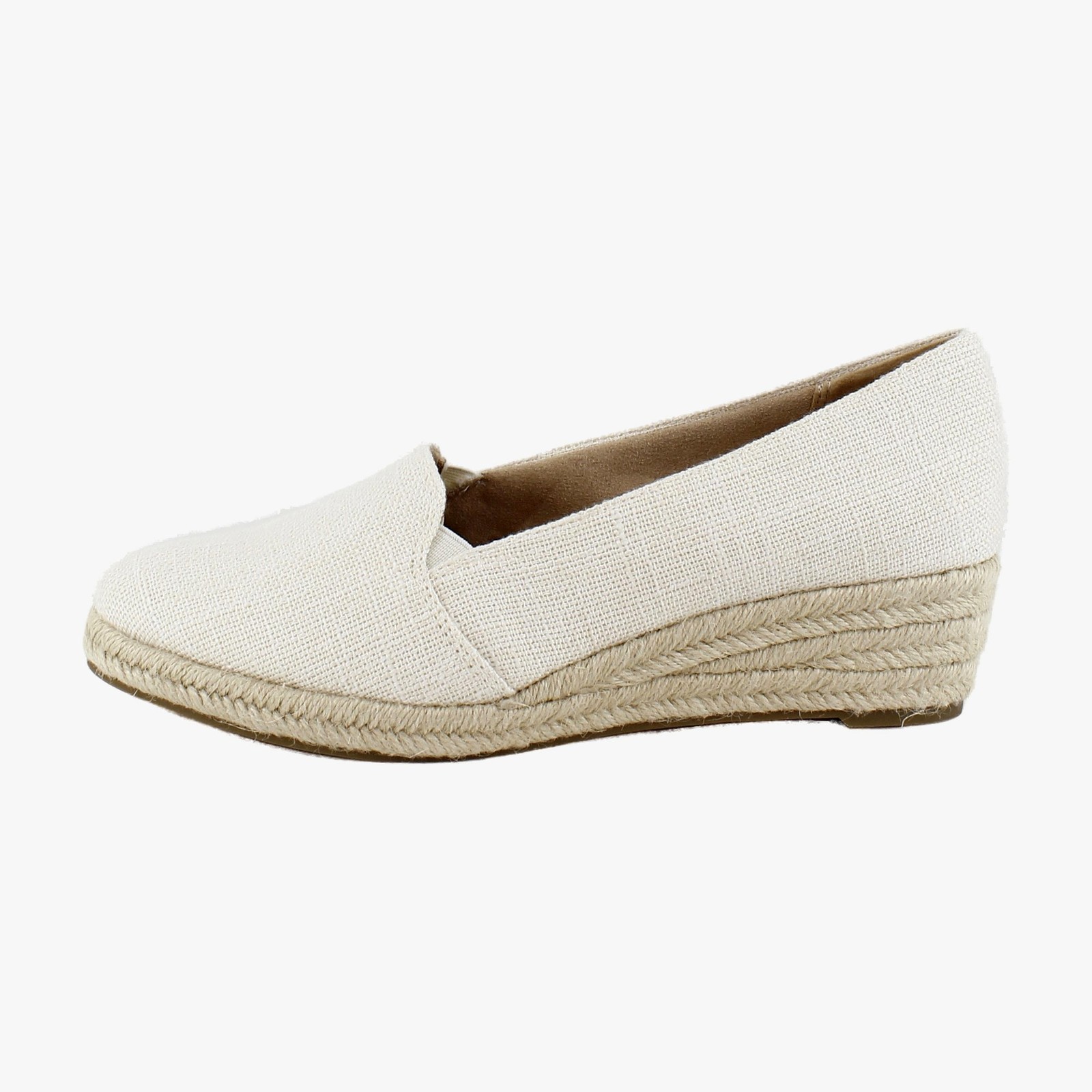 LifeStride Kamilla Womens Flats Cream Linen