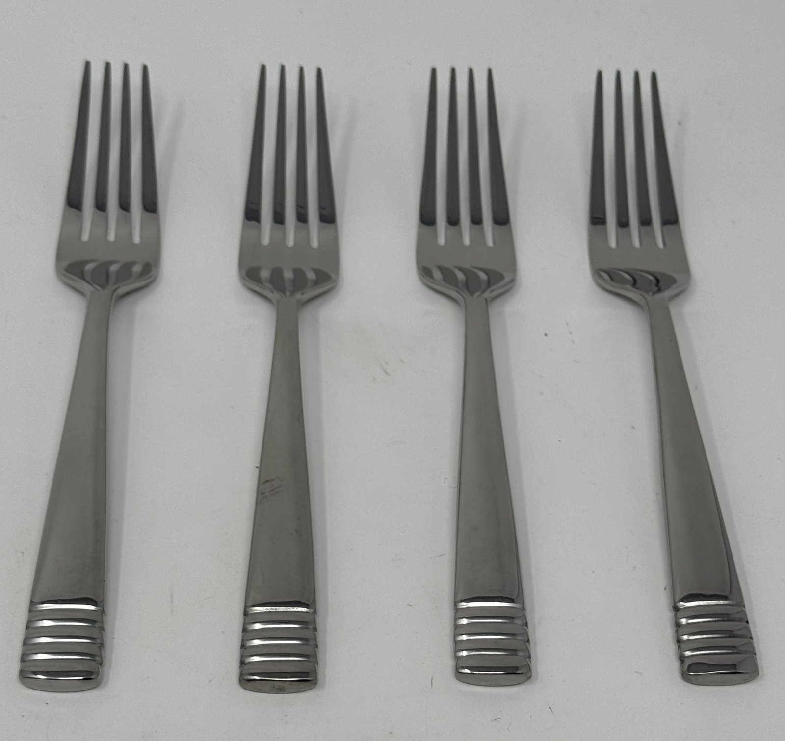 Oneida Culinaria Set of 4 Salad Forks 7 1/8" Quality Stainless