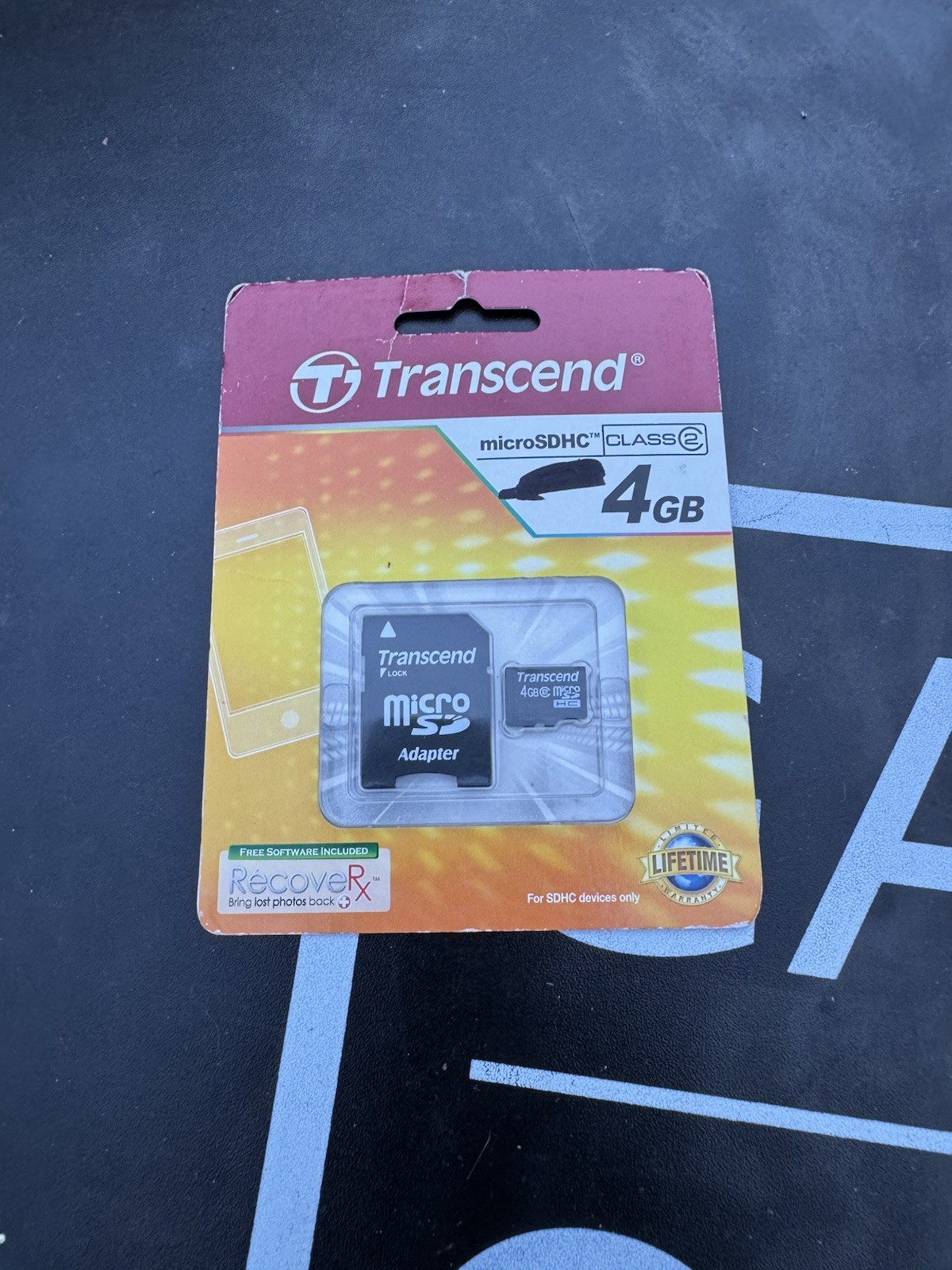 Transcend Class 4 4GB Micro SDHC Card With Adapter NIB