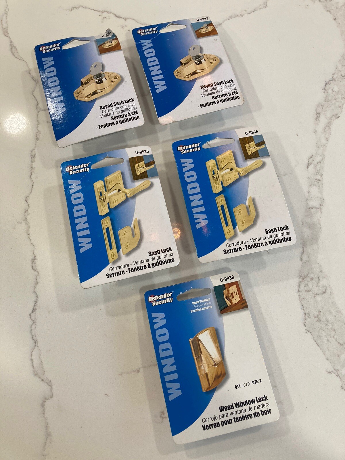 Window Hardware Lot - Sash Locks, Keyed Sash Locks, Wood Window Lock