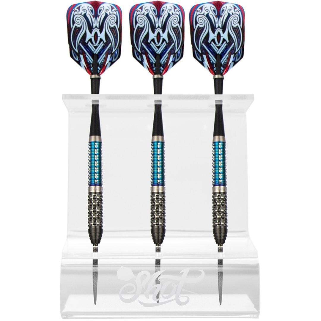 SHOT ACRYLIC 1 SET 3 HOLE DART  DISPLAY STAND