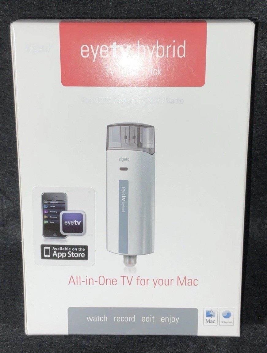 Elgato EyeTV Hybrid TV USB Stick for Mac Apple HDTV Analog TV *FED-EX 2 Bus Day!
