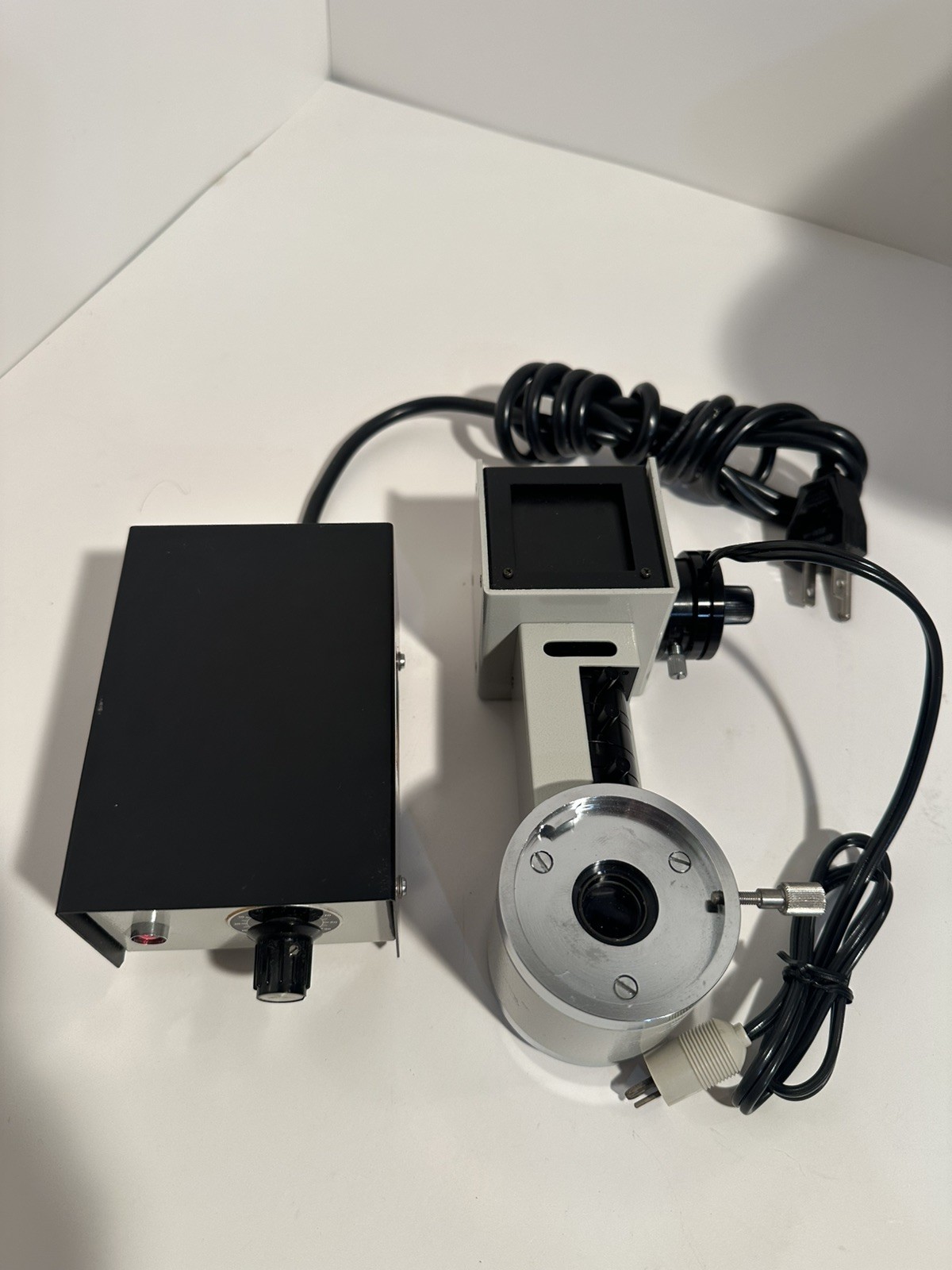 Microscope Side Mount Reflected Light Vertical Illuminator / Adjustable Trans