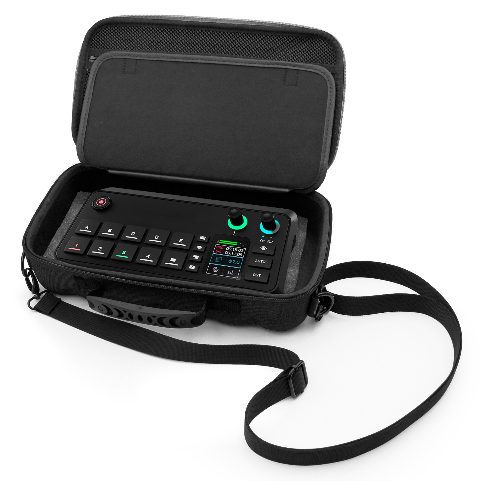 CASEMATIX Travel Case for RODE RODECaster Video S All-in-One Audio/Video Console