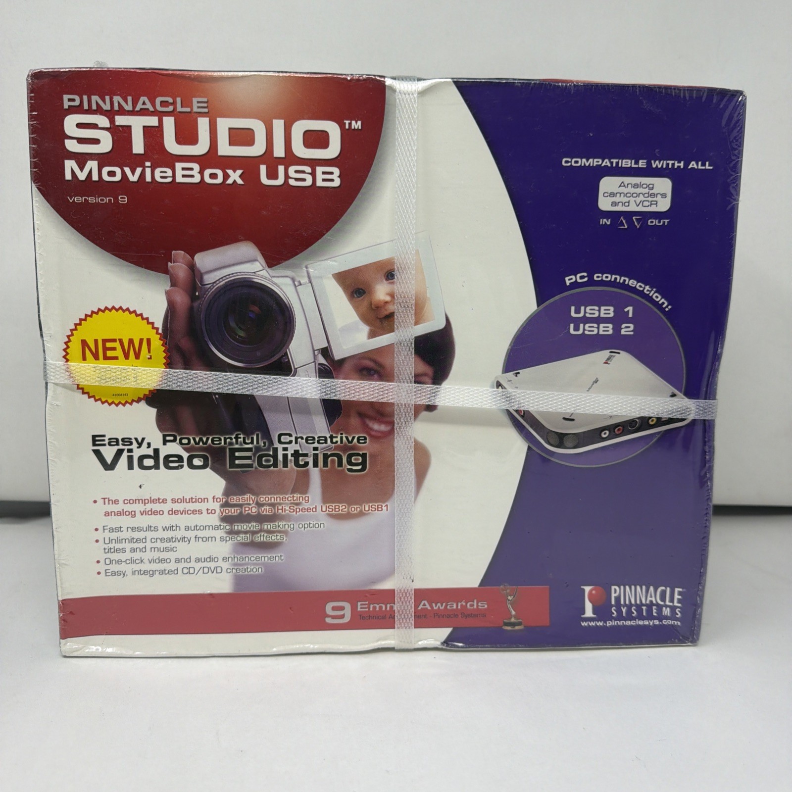 Pinnacle Studio MovieBox USB ver. 9 Video Editing (FACTORY SEALED!!)