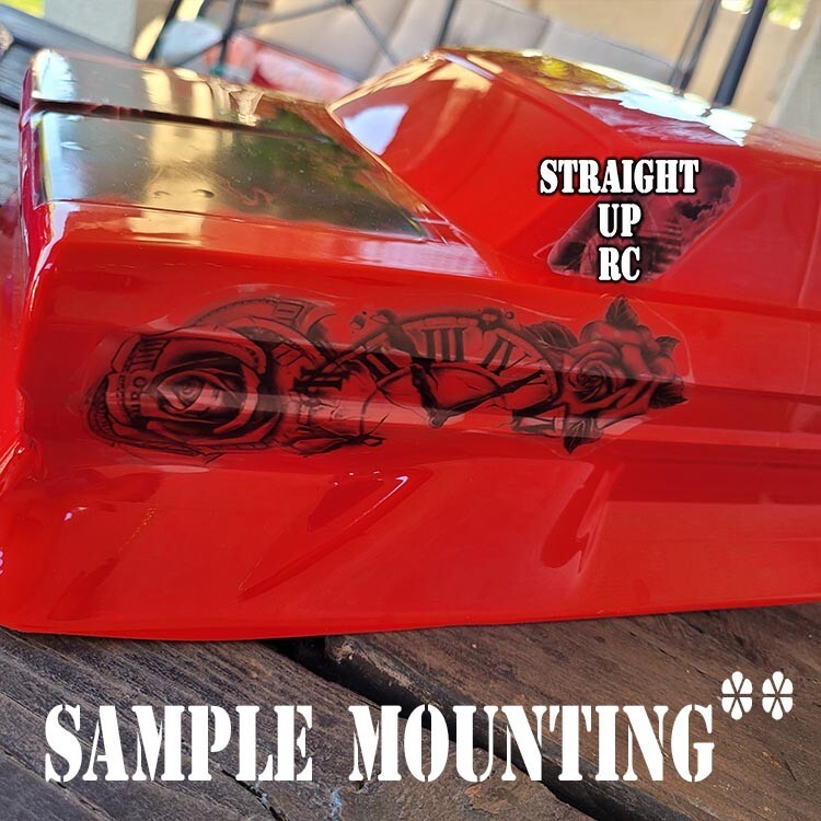 Custom Waterslide Decal - RC Lowrider "Airbrush Mural" Style "Sombrero Girl 2"