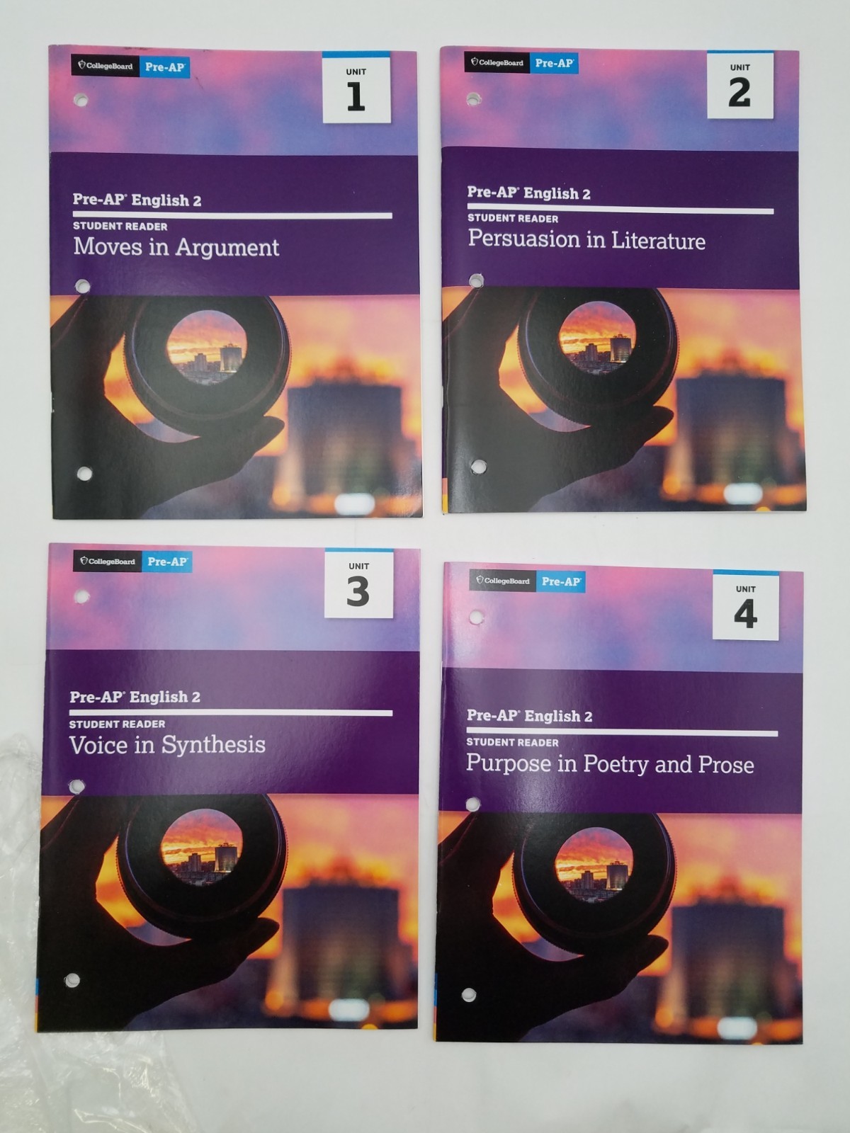 College Board Pre-ap English 2 Student Readers Unit 1 to 4 (9781457314322