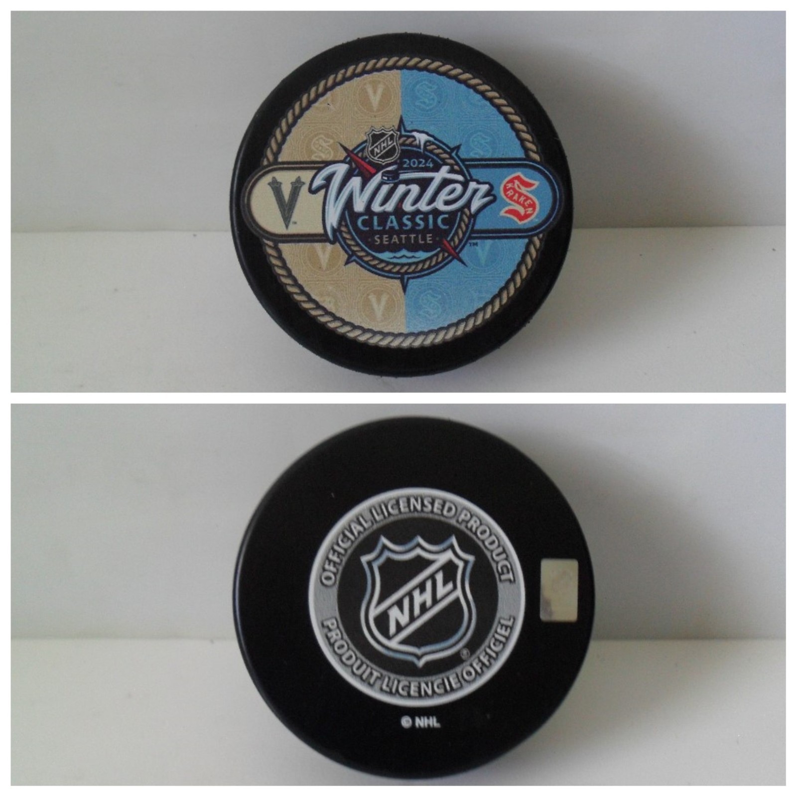 2024 NHL Winter Classic Puck - Vancouver Canucks vs Seattle Kraken - BRAND NEW