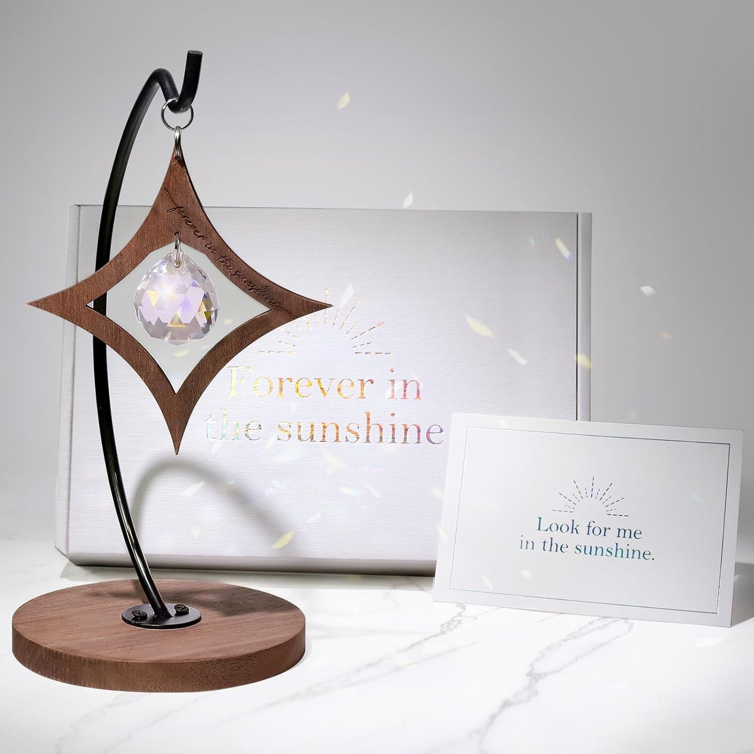 Sympathy Gifts for Loss of Loved One, Crystal Rainbow Maker Suncatcher