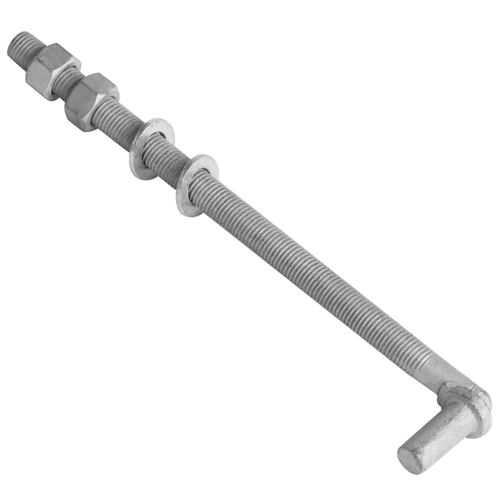OTTFF 4 Pack 11" J-Bolt Gate Hinges with 5/8"-11, x Silver