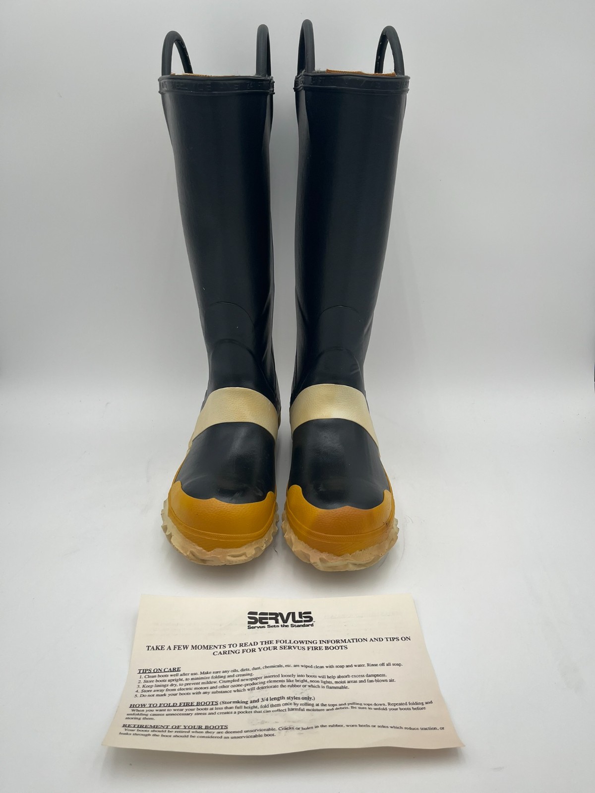 NEW Vintage Servus Firefighter Rubber Boot 8W