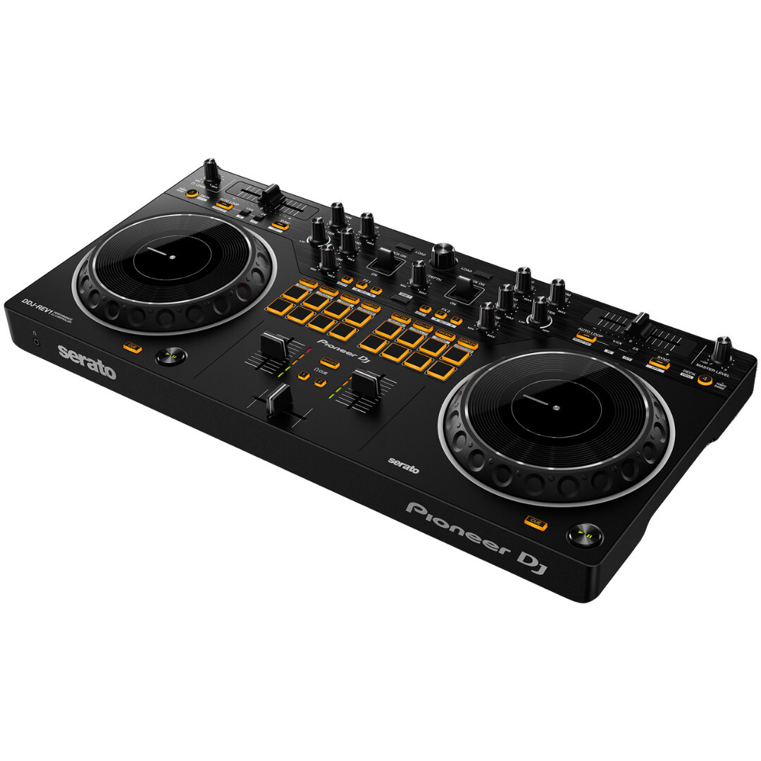 Pioneer DJ DDJ-REV1 Serato Scratch-Style 2-Channel DJ Controller, Black