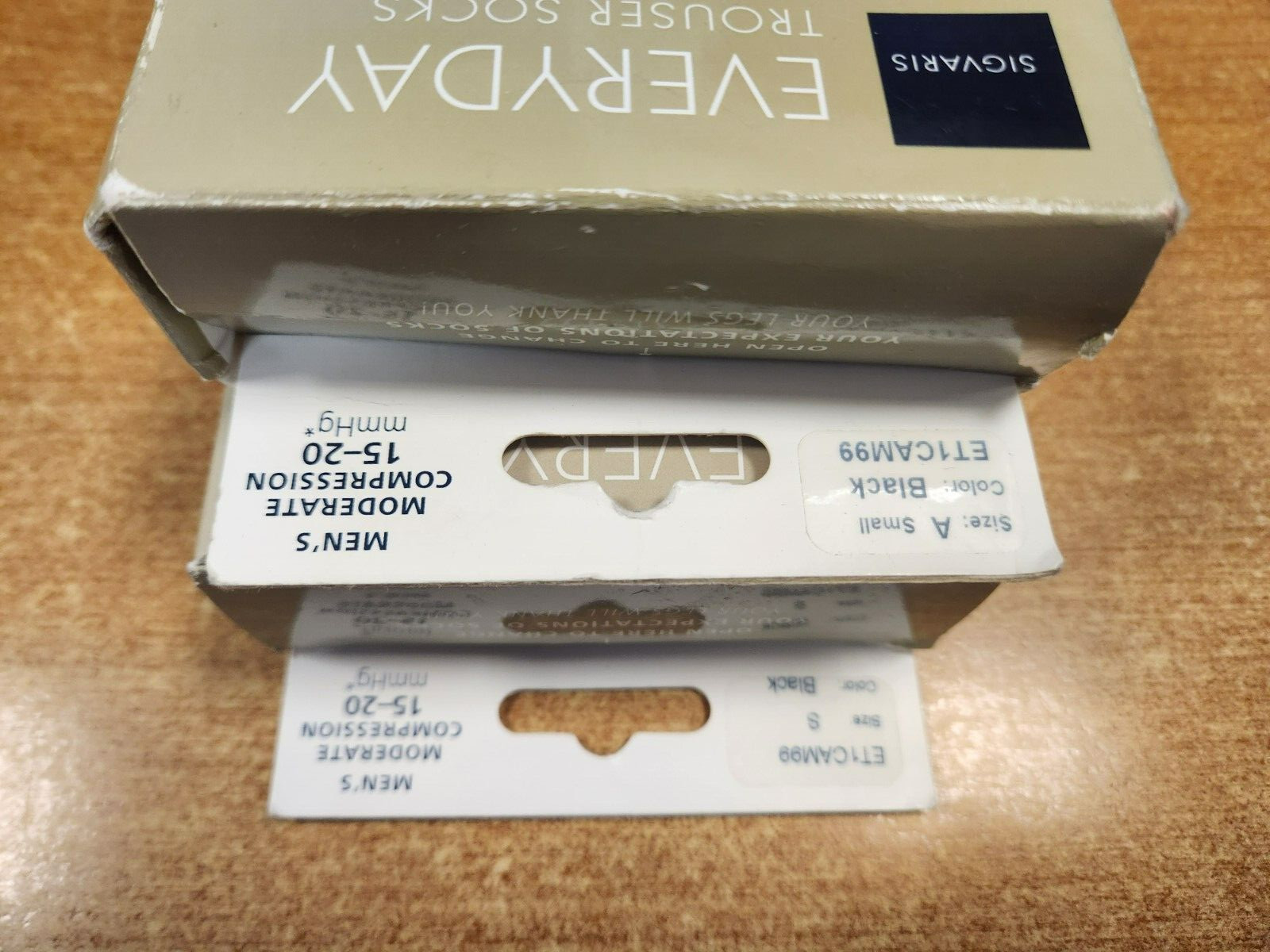 2 Pk: Sigvaris Men’s Everyday Compression Trouser Socks 15-20mmHg SMALL (AC2769)