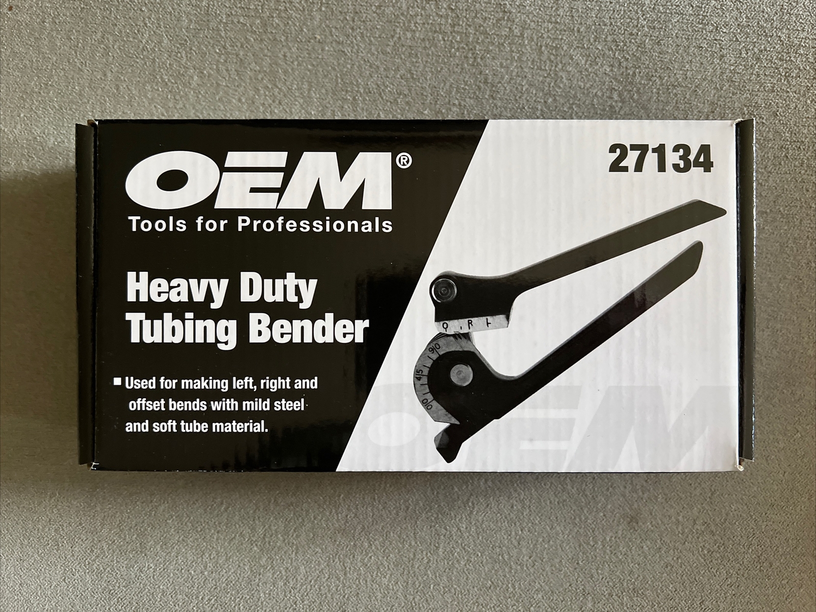 OEM 27134 Heavy Duty Tubing Bender Manual Tool 1/4" 5/16" 3/8" Fuel Brake Line