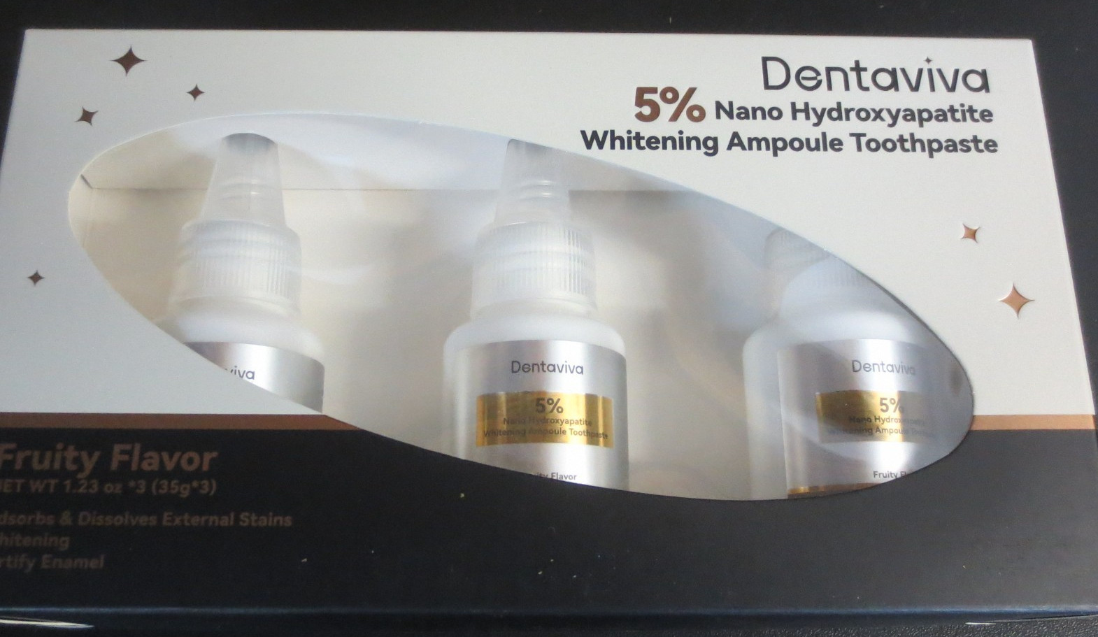 DentaViva Nano Hydroxyapatite Whitening Ampoule Toothpaste – Fruity - 2 BOXES