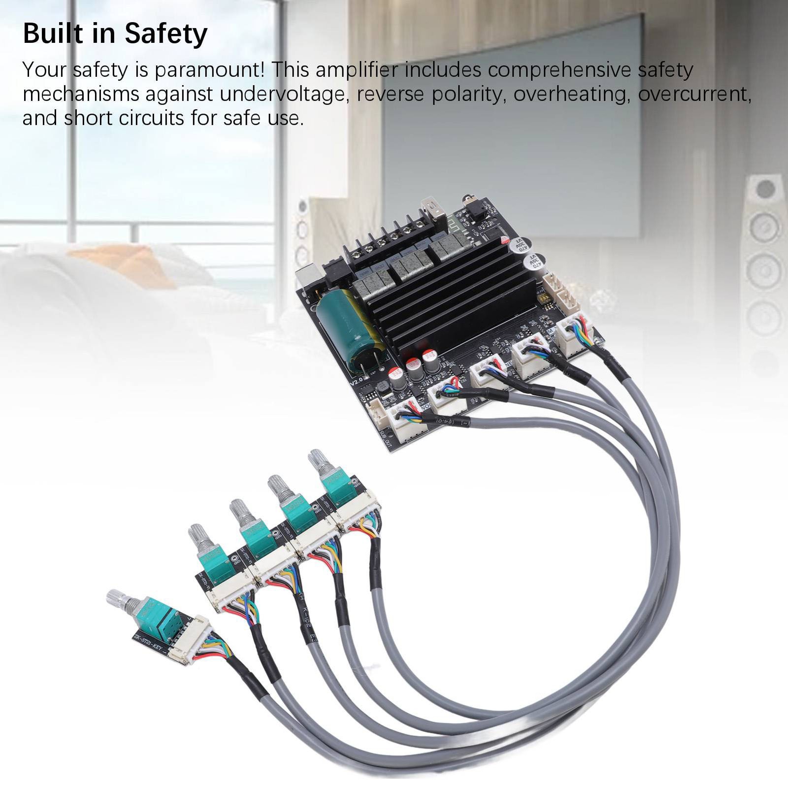 2.1 Channel BT Amplifier Board 100W 100W 200W TPA3221 Amp Board With Extens GXYV