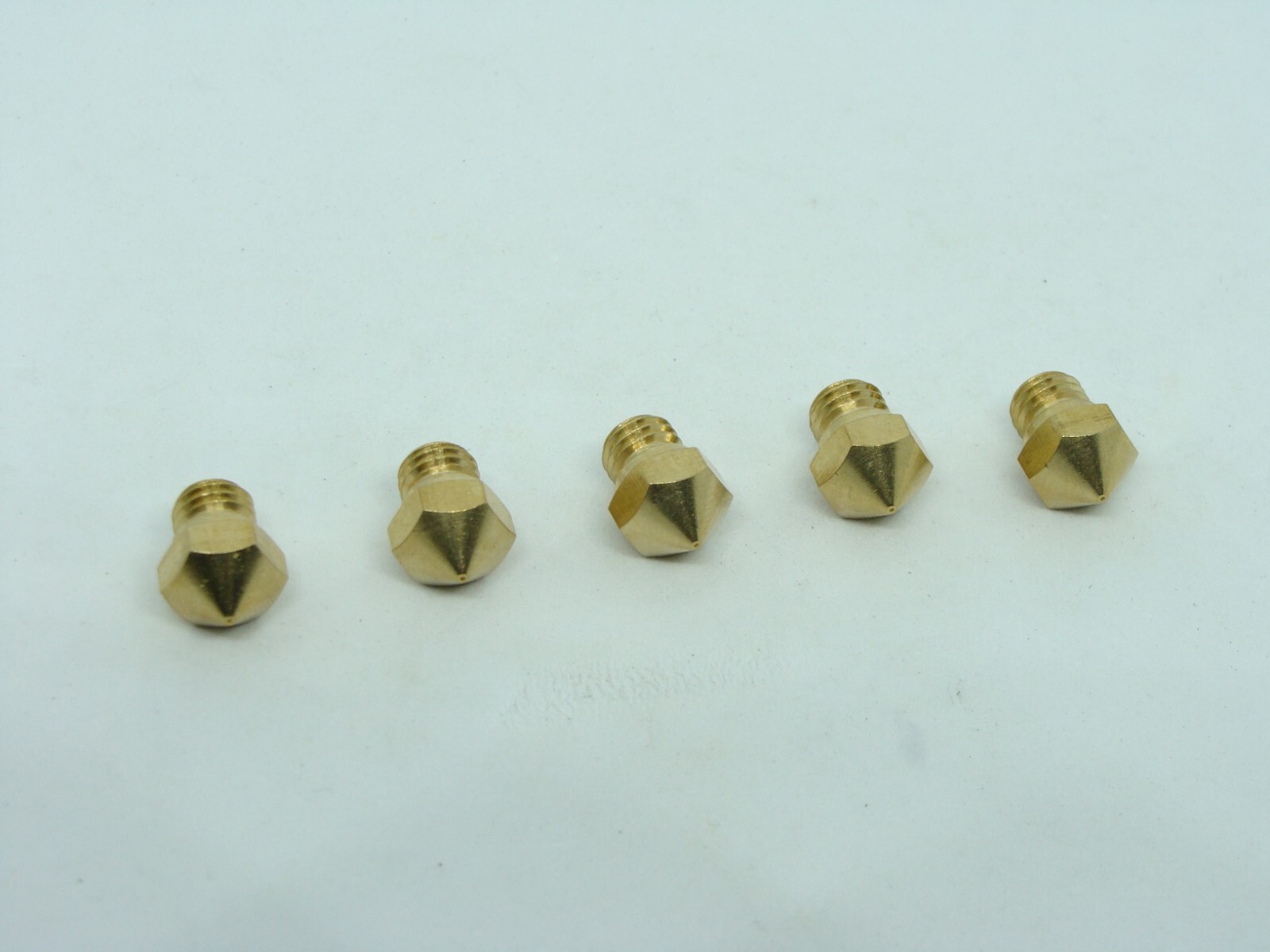 0.8mm - 5 Pcs Pack Lot MK10 Nozzle Solid Brass M7 Thread Extruder Hotend Hot End