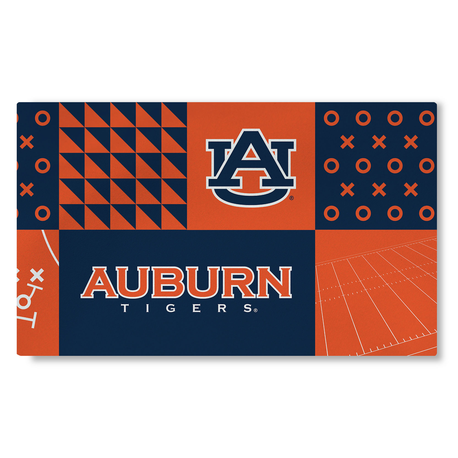 Northwest NCAA Auburn Tigers Colorblock Washable Area Living Rug, 36" x 60"