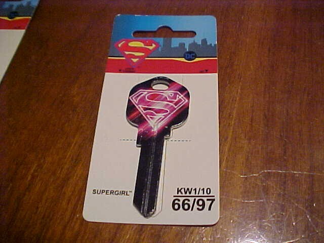 "CLEARANCE" SUPER GIRL PINKISH KW/1  Brand new uncut blank House Key