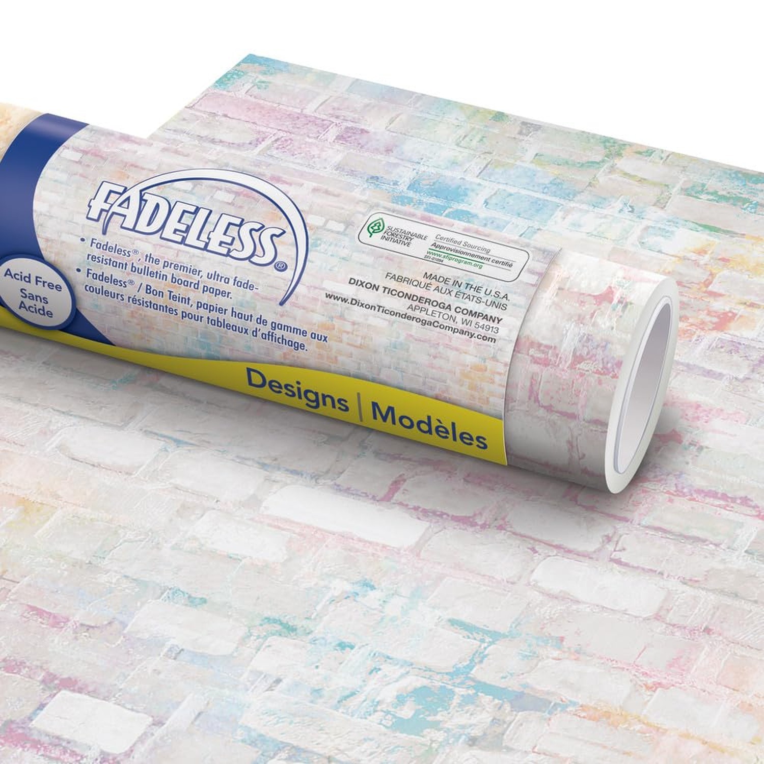 Fadeless Bulletin Board Paper, Fade-Resistant Paper for Classroom Decor, 48̶