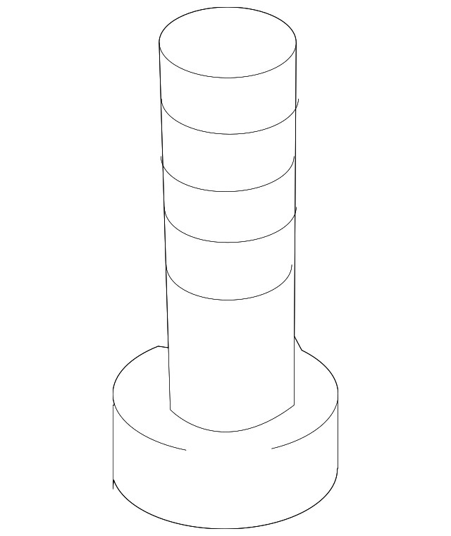 Genuine Volkswagen Engine Coolant Thermostat Housing Bolt N-103-470-03