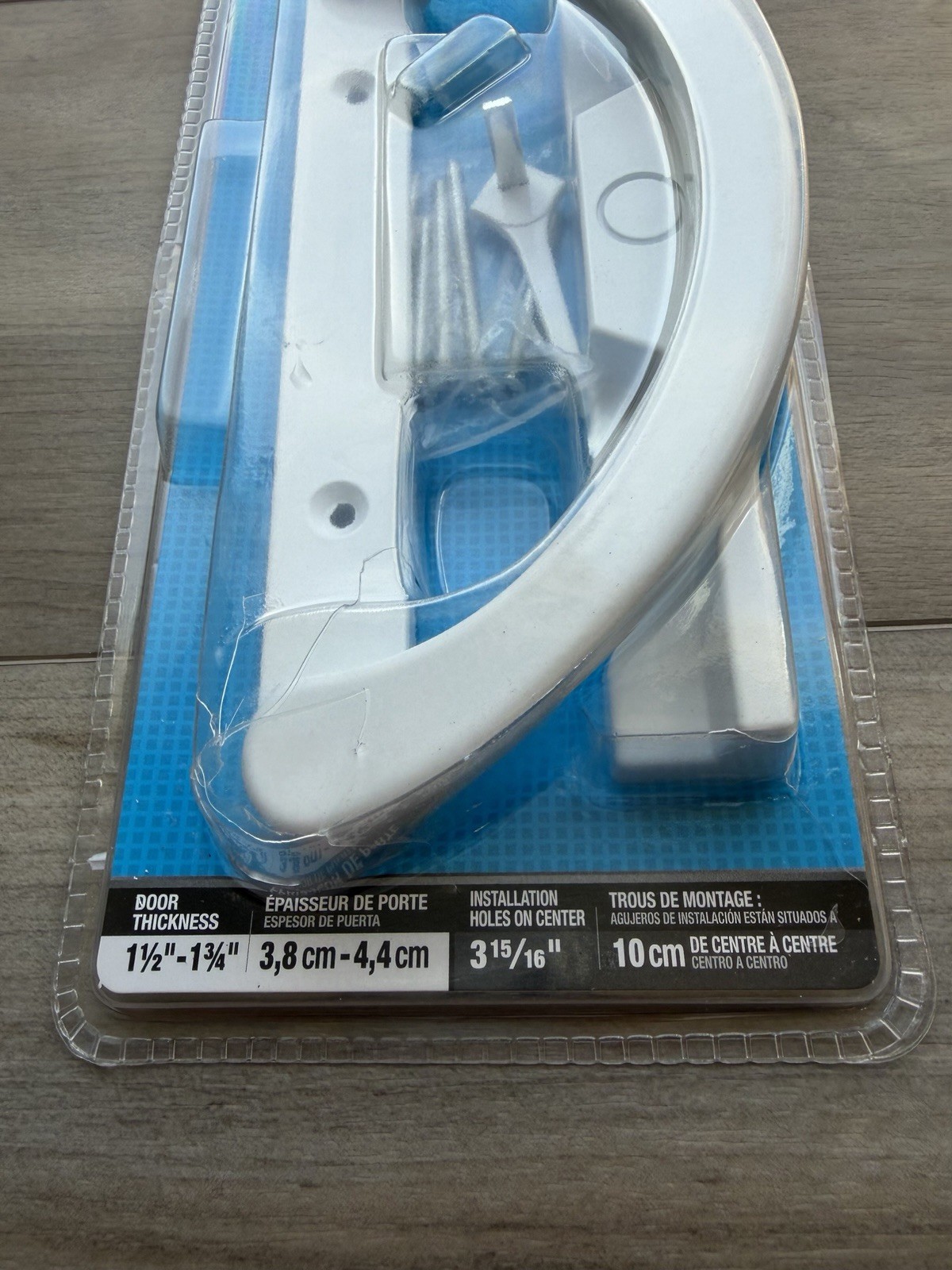 Wright Products Sliding Door Handle Set White Mortise Style Reversible Design