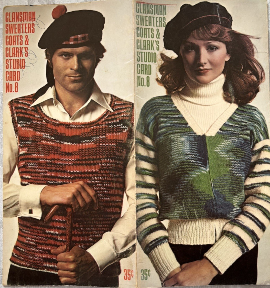 Clansman Sweaters Coats &Clark's Studio Card No. 8