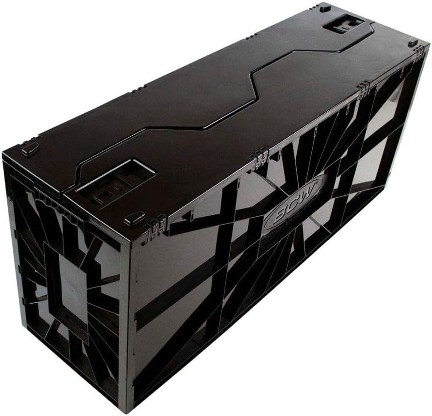 Single Comic Storage Box, Black Plastic Design with Easy Installation Features