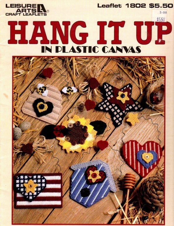 LEISURE ARTS HANG IT UP IN PLASTIC CANVAS 13 PRETTY DESIGNS