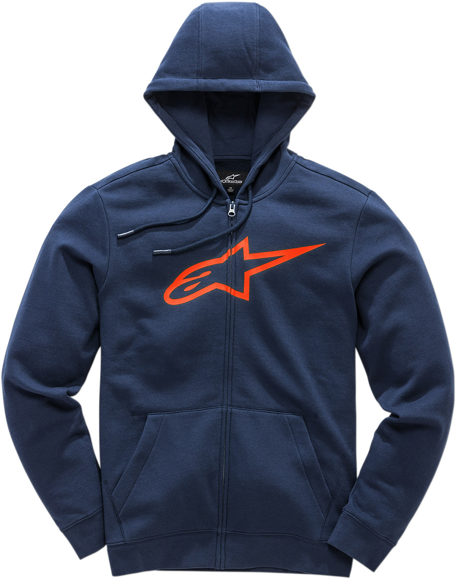 Alpinestars Ageless Ii Fleece Zip-Front Hoodies  Navy/Red L 1038530527030L