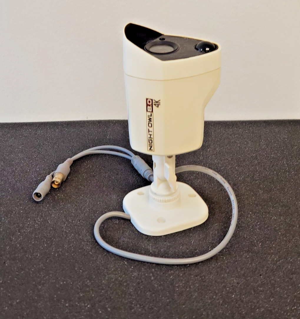Night Owl CM-PTHD80W-BU 4K White Add-On 8MP Bullet Security Camera