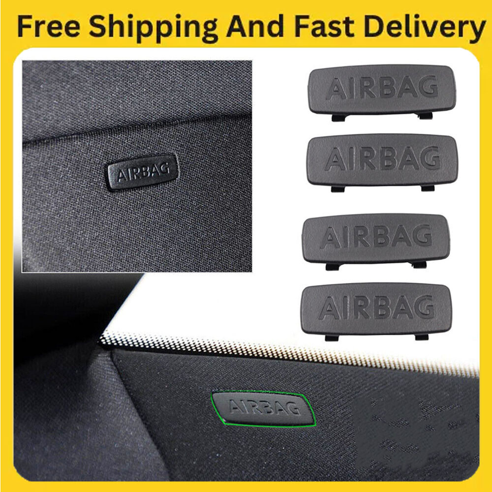 4pcs Black Car Pillar Airbag Trim Cap for VW Golf Jetta GTI CC Tiguan Passat USA