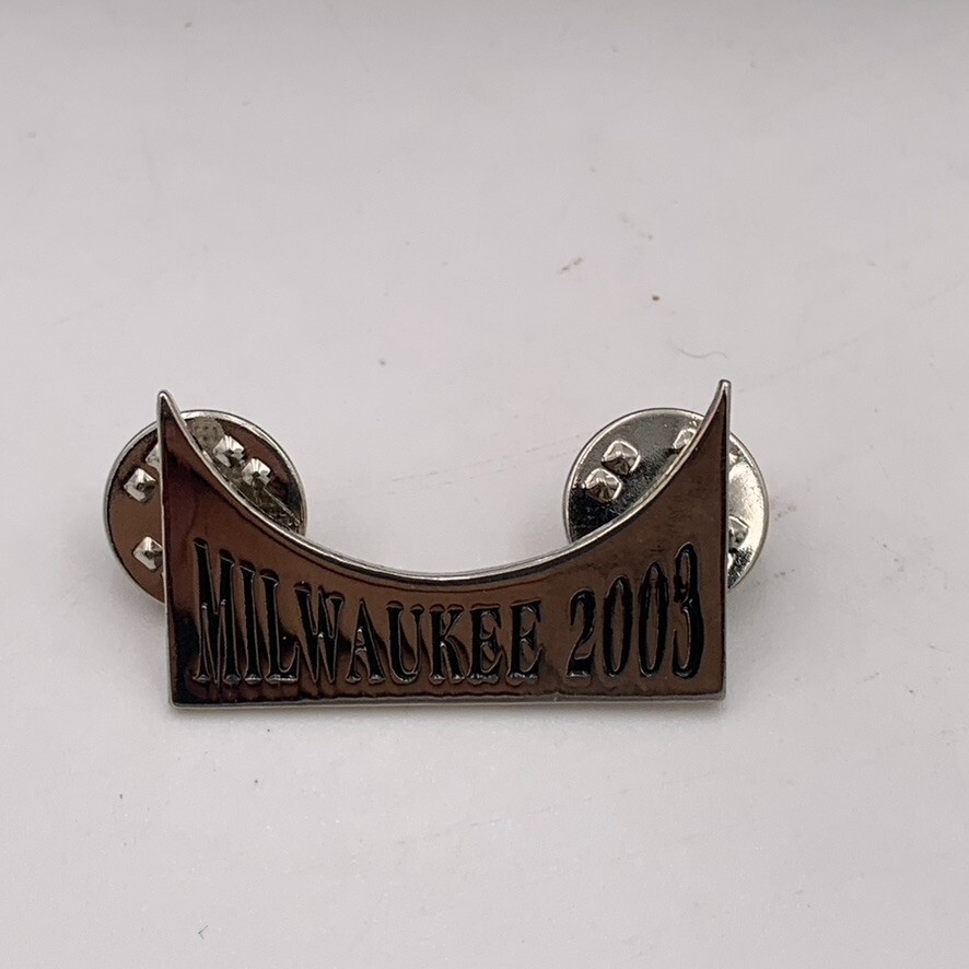 VTG Harley Davidson Motorcycle Riders Button Pin Milwaukee 2003 Rocker Pin