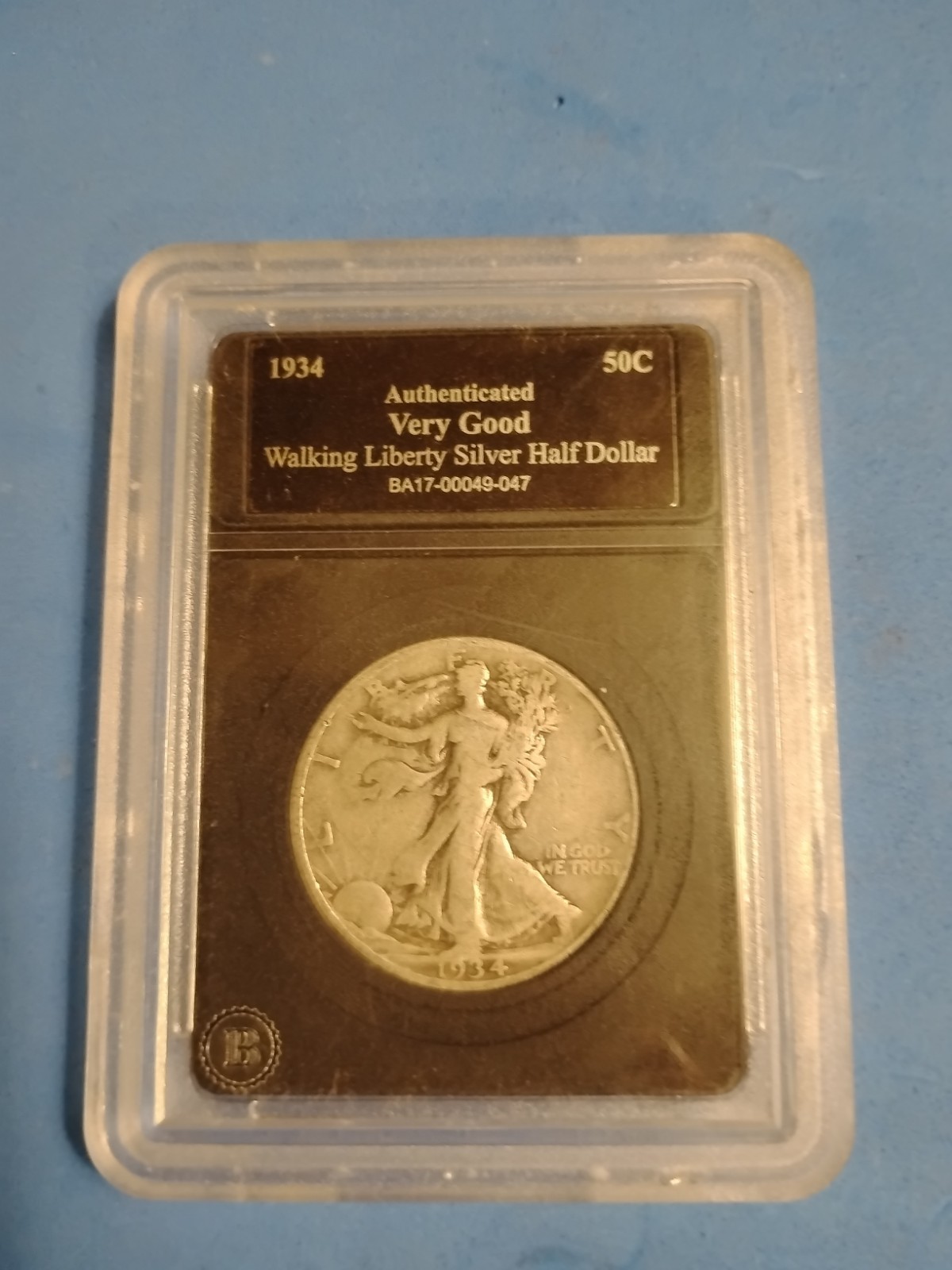 1934 walking liberty half dollar