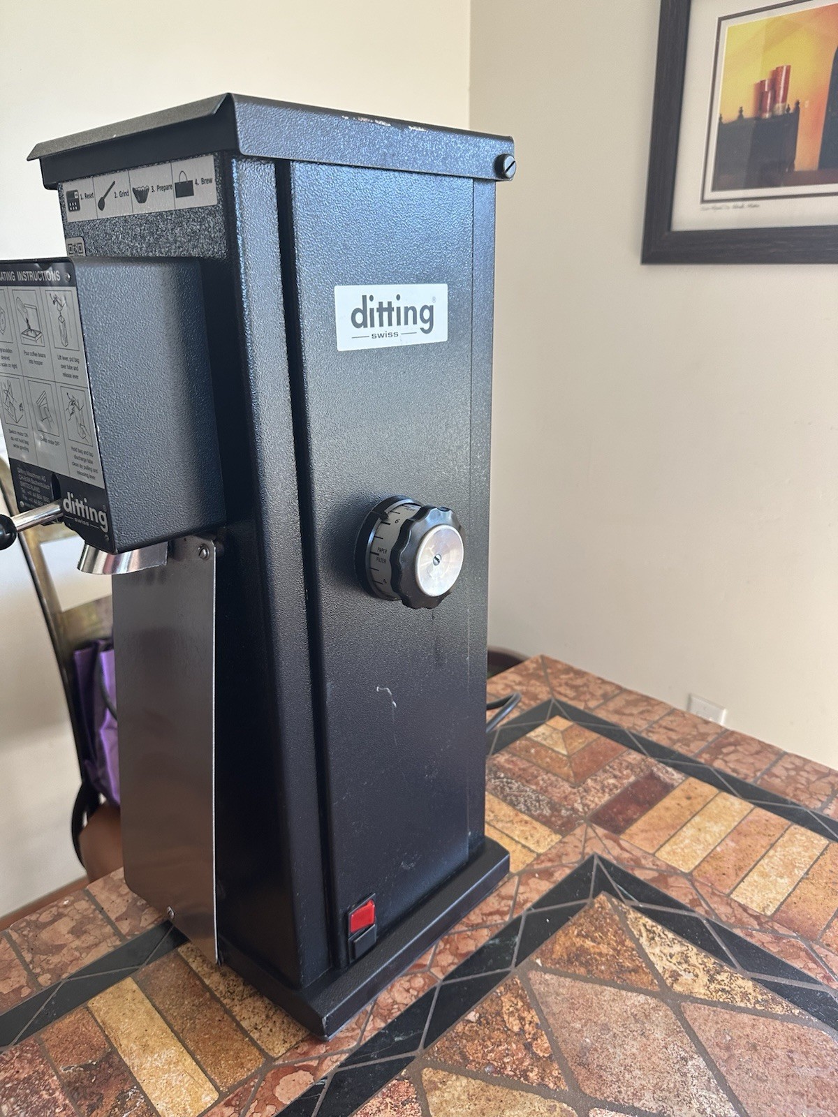 Ditting KR1203 Commercial Coffee Grinder Black 1 Hopper