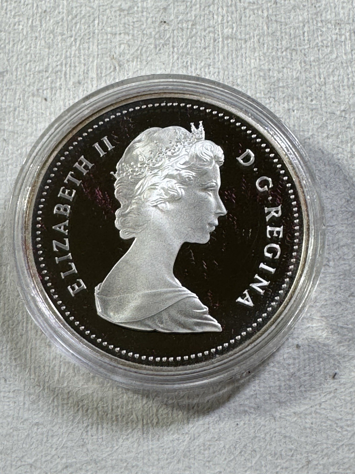 1984 Canada 1 Dollar Silver Proof Coin Toronto