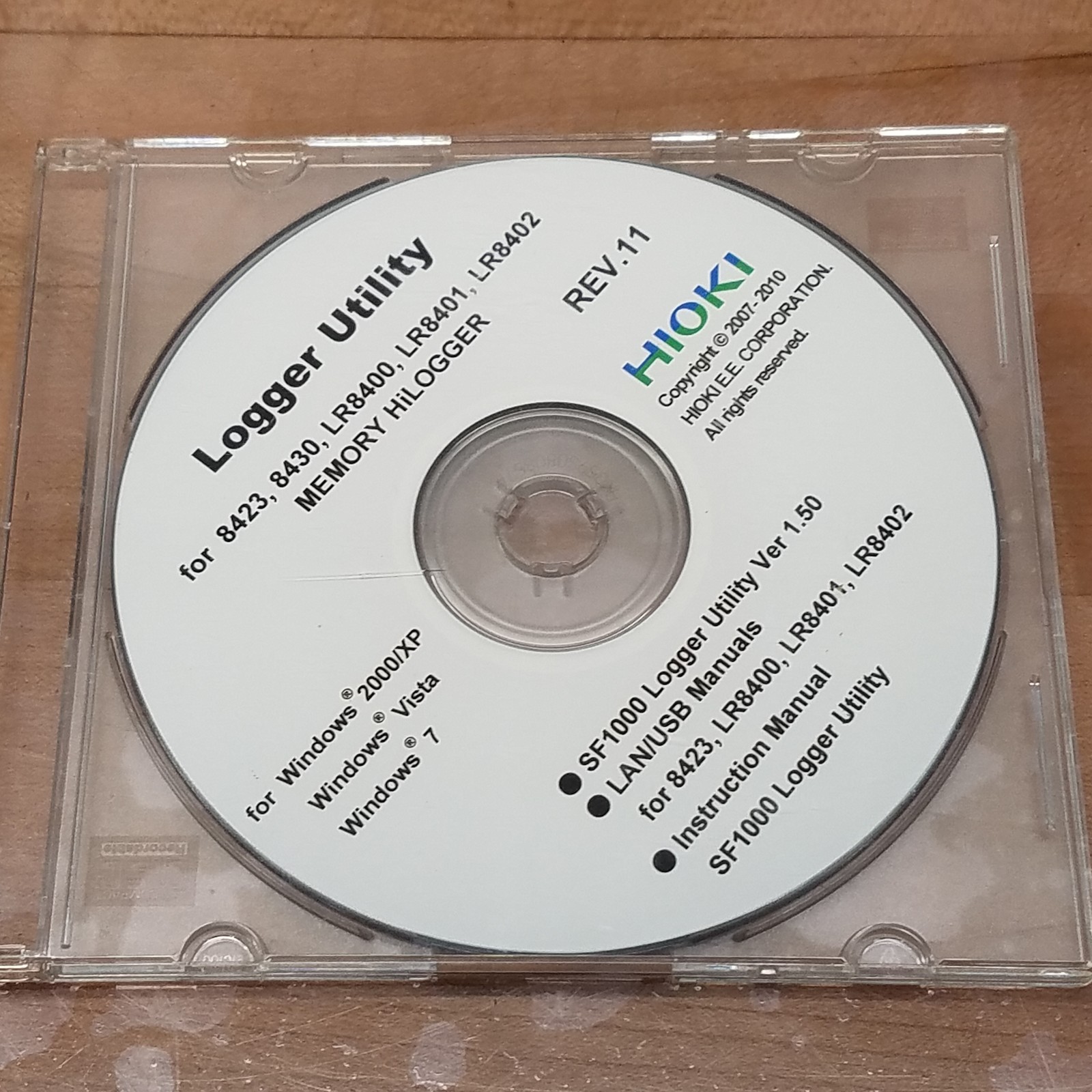 Hioki LR8401-20 Memory HiLogger w/ CD, LR8501 Universal Unit, Max Input 100V