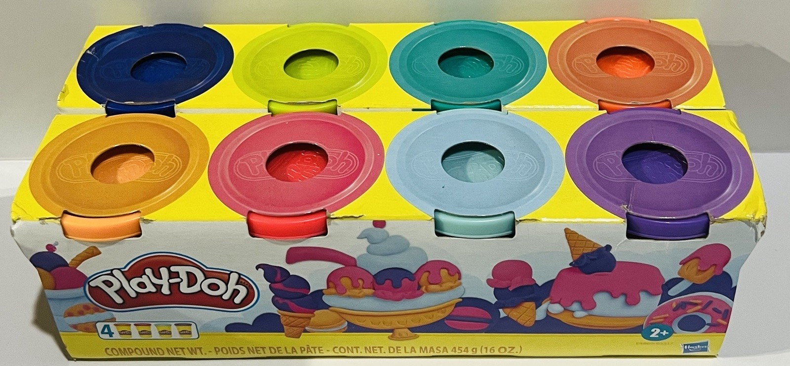 Hasbro Play-Doh 4-Pack 4 Classic Colors 16 oz Lot Of 2