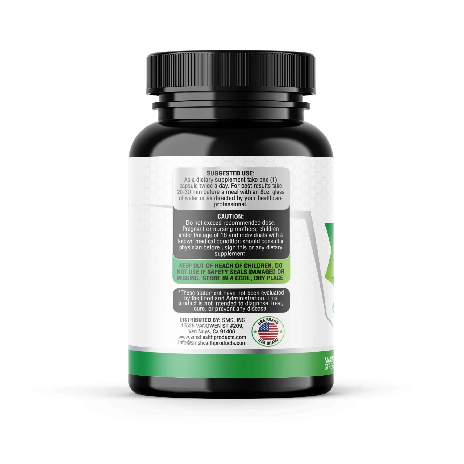 Holy Basil 20:1 Extract 2.5% Ursolic Acid Organic 120 Veg Capsules Made in USA