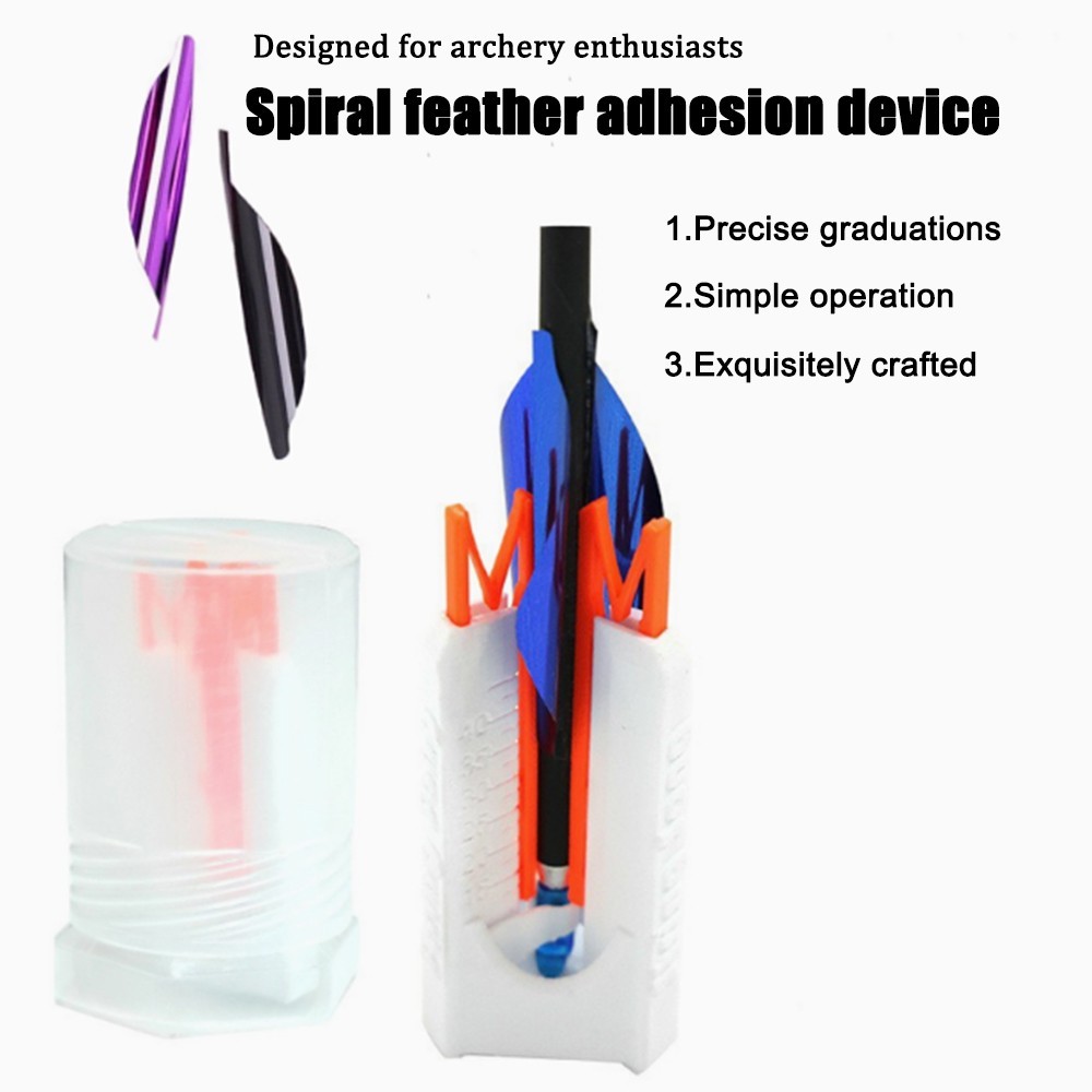 Spiral Vanes Adhesive Device Portable+36pcs Spiral Vanes Accessory DIY Hunting