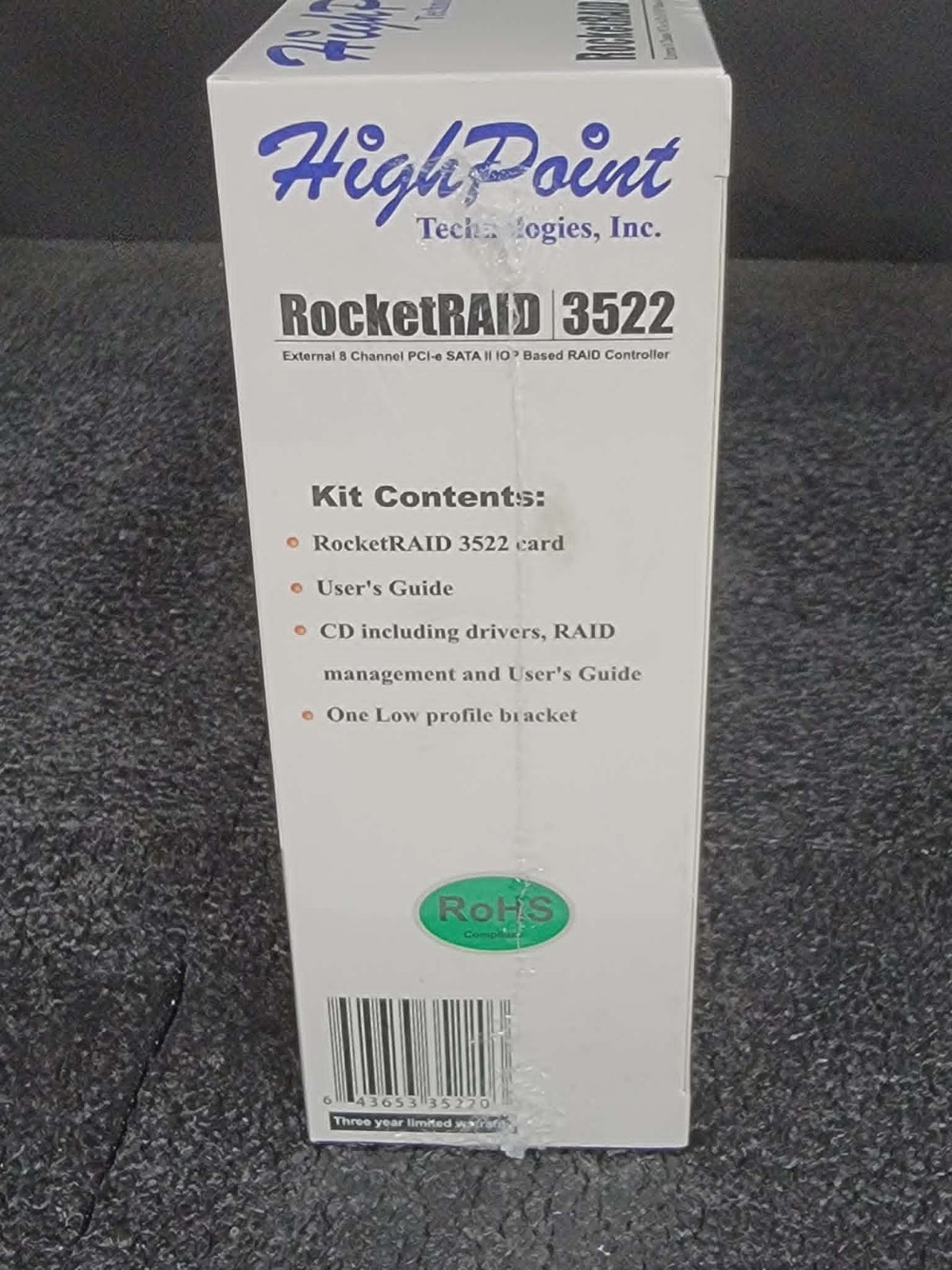 HighPoint RocketRAID 3522 External 8 Channel PCI-e SATA II IOP RAID Controller