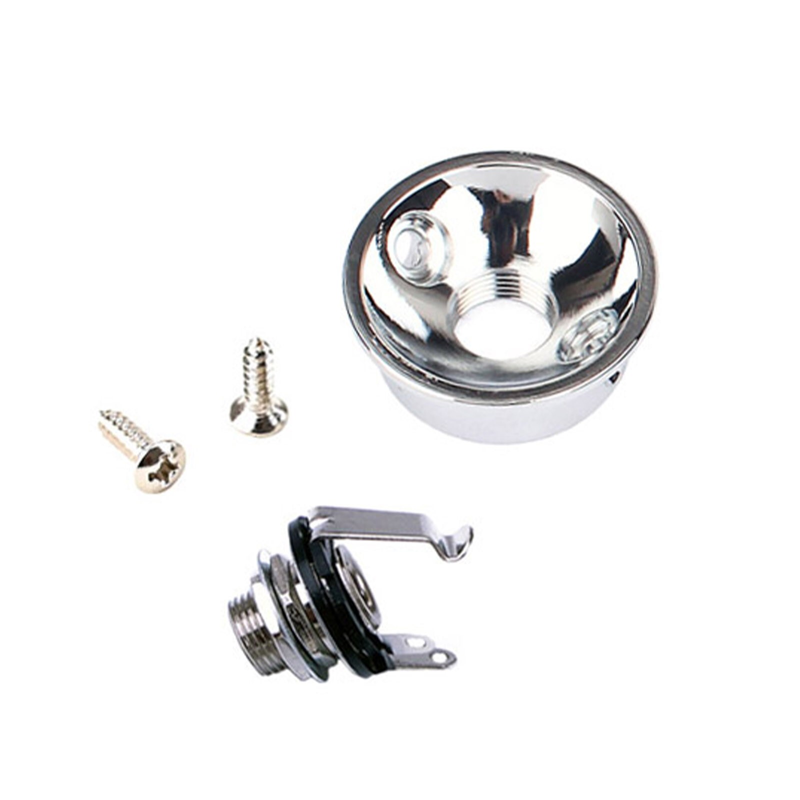 Socket Jack Plate Electrosocket Electric Guitar Chrome For Telecaster TL cc
